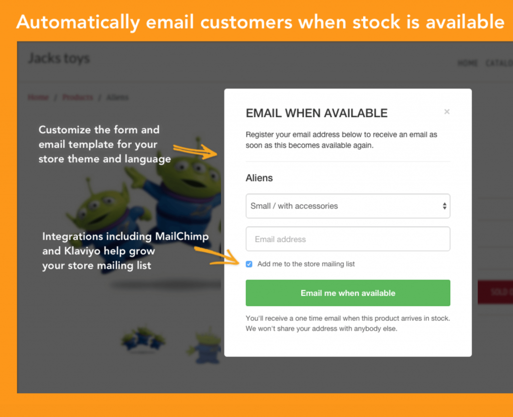 back in stock Shopify Apps To Help Increase Sales